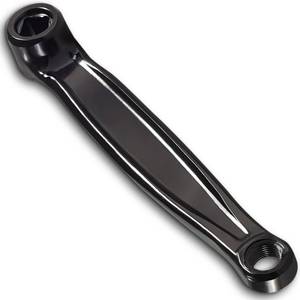 lot 2979 image: Rhinenet Left 170mm Bicycle Crank Arm Set Replacement for Electric, Folding, Hybrid, Mountain, Road Bike - Aluminium Alloy - Horizontal (Black, Diamond Hole) - Retail $18