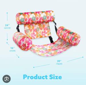 lot 3010 image: Joyfy Inflatable Pool Float for Adults  Blow Up Pool Chair