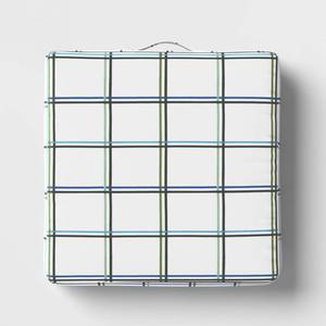 lot 3093 image: 20x20 Grid Outdoor Deep Seat Cushion White - Room Essentials - Retail $30