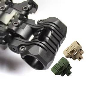 lot 66809 image: NEW Tactical Flashlight Helmet Holder Rail 21mm Rail Mount for Fast Mitch Wendy M88 TAN