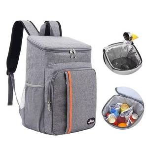 lot 66819 image: NEW 20L Insulated Backpack Coolers with Multiple Pockets, Lightweight Leak-Proof GREY