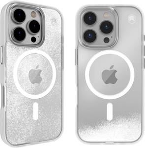 lot 65772 image: STM Relax Sand MagSafe  Case for iPhone 16 Pro - Designed to Calm Your Mind Through Liquid-Like Moving Sand - High-Clarity Durable Polycarbonate- Enhanced Drop Protection - ClearWhite