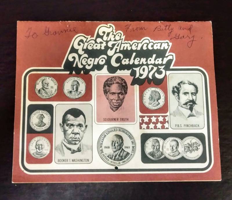 lot 83 image: 1973- Vintage The Great American Negro Calendar