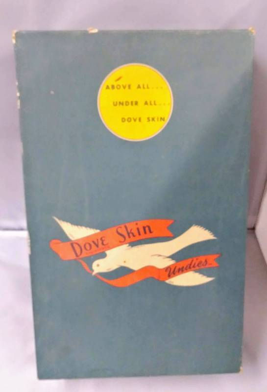 lot 150 image: Vintage Dove Skin Undies Box