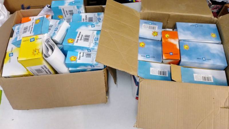 lot 165 image: NEW- HUGE Lot of X10 Home Security-  Sensors-Cameras- Windows- Doors-Cameras