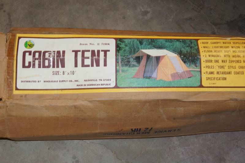 lot 188 image: 8x10 Cabin Tent-  Spring and Camping Season Coming