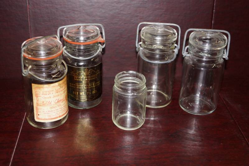 lot 217 image: Jars and Canisters- Spring Top Lids