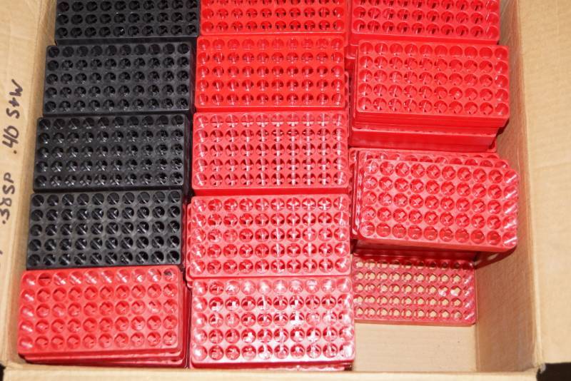 lot 245 image: Ammo Blocks- 144 Blocks  .357 and .40 Cal   Reloaders Dream Lot