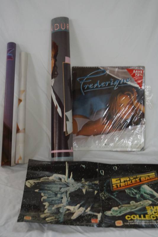 lot 247 image: 1980s Poster Lot-  WHAM- Star Wars and a Sealed Model Calendar