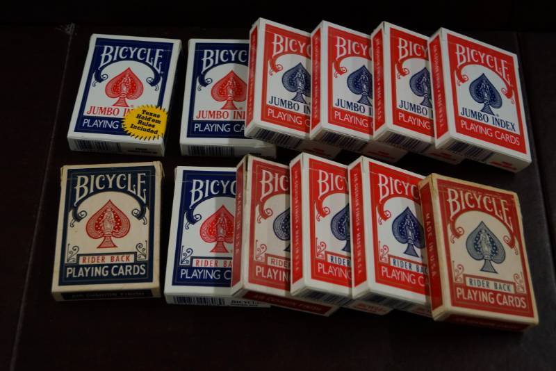 lot 254 image: 12 Packs of Playing Cards- Poker Night