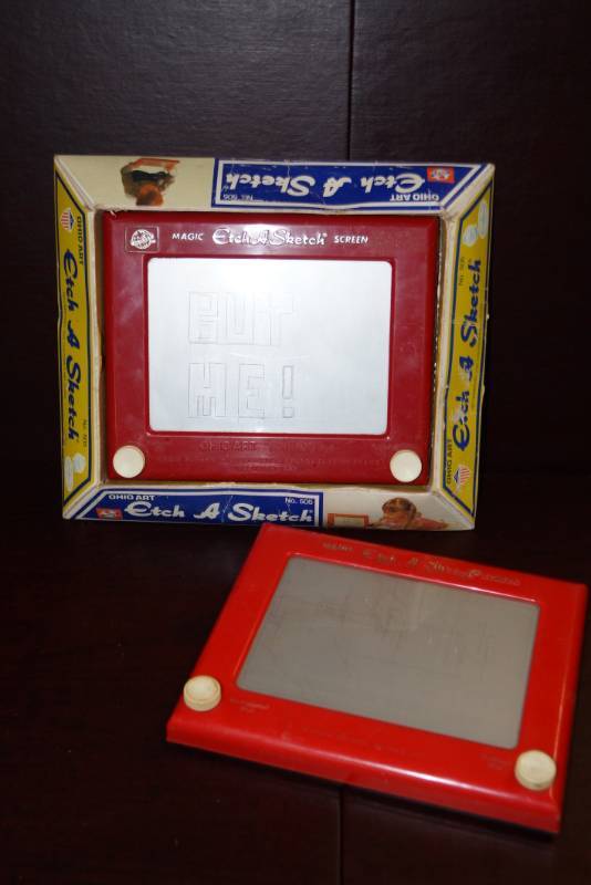 lot 266 image: 2 Vintage Etch A Sketch  One in Original Box