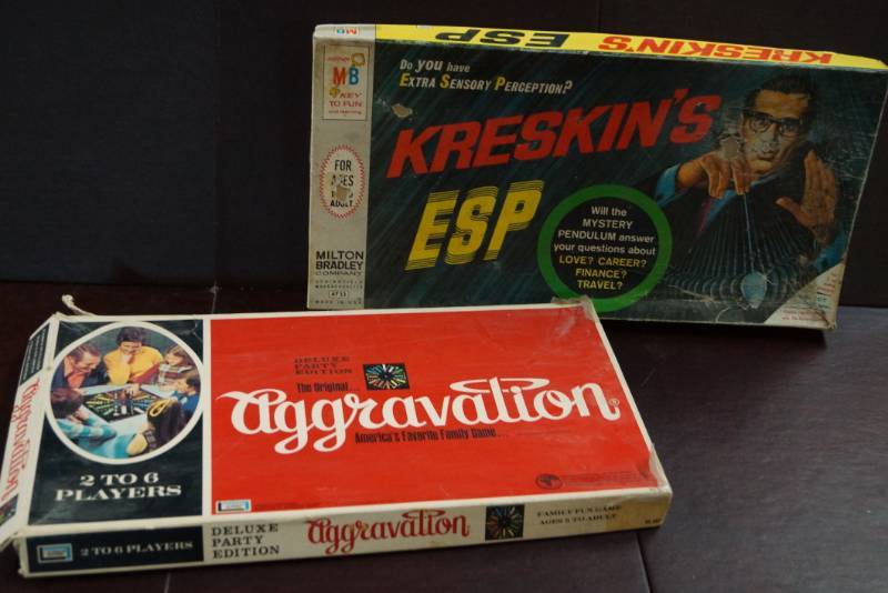 lot 307 image: 2 Awesome Vintage Games Kreskins ESP & Aggravation