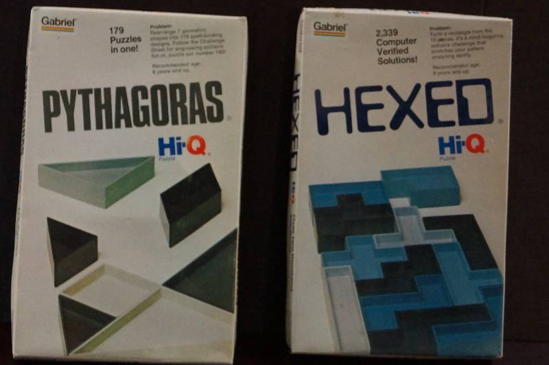 lot 308 image: 2 Mind Bending Puzzles  Pythagoras & Hexed