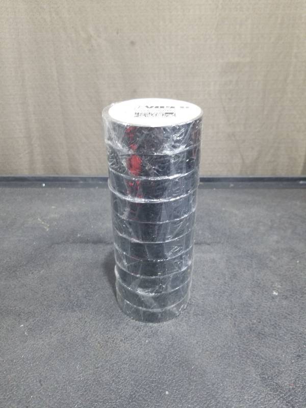 lot 1341 image: Viper Black Electrical Tape Multi-Pack 34 x 60ft