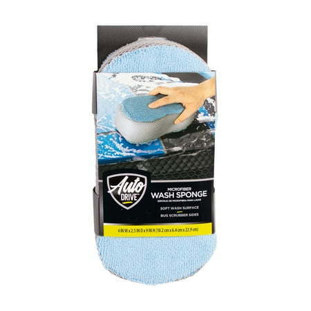 lot 1397 image: Auto Drive Car Wash Microfiber Sponge w bug mesh  Blue