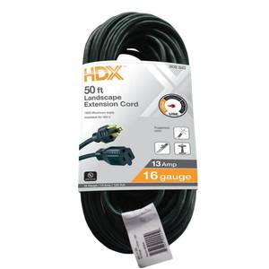 lot 2607 image: HDX 50 ft. 163 Extension Cord 809543 - New