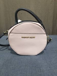 lot 2639 image: Christian Siriano Round Crossbody Handbag Black Cream