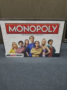lot 2714 image: Usaopoly USAMN010371 The Big Bang Theory Monopoly Game Sealed