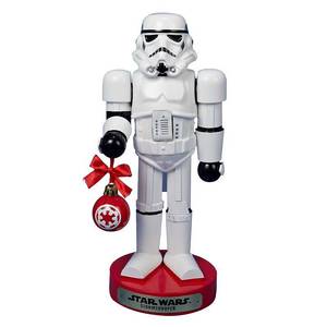lot 2716 image: Kurt Adler 9.5-Inch Stormtrooper with Ball Ornament Nutcracker