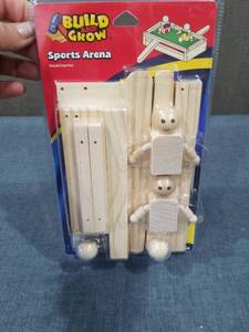 lot 2724 image: Build and Grow Sports Arena Wooden Construction Set