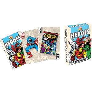 lot 2729 image: Retro Marvel Heroes Playing Cards,  Cartoons  Comics by NMR Calendars