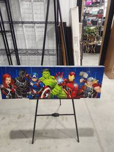lot 2651 image: Marvel Avengers LED Wall Art Light Panel