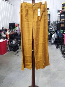 lot 2741 image: Anthropologie Womens Orange and Brown Trousers Size 28