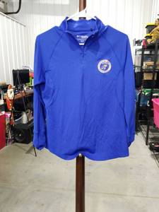 lot 2755 image: Columbia Golf Blue Quarter-Zip Pullover MM
