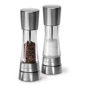lot 2825 image: Cole & Mason 7 Stainless Steel Salt and Pepper Mill Gift Set Pepper Grinder, Lifetime Warranty, 2-Piece Set