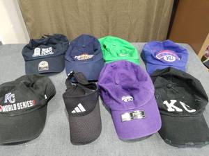 lot 2868 image: Lot of 8 Baseball Caps Kansas City Royals KU Adidas Mixed Styles