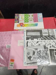 lot 3312 image: Amy Tangerine 48 Sheets Paper Pad 12x12 inch Crepe 6 Pages