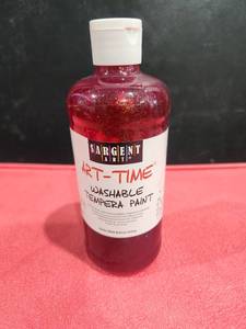 lot 3317 image: Sargent Art-Time Washable Tempera Paint Red