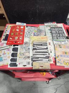 lot 3321 image: Craft Supplies Lot Stickers Beads Ornaments Planning Accessories