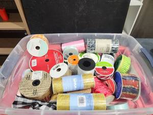 lot 3322 image: Celebrate It Decorative Ribbon Assortment Multiple Rolls Spools