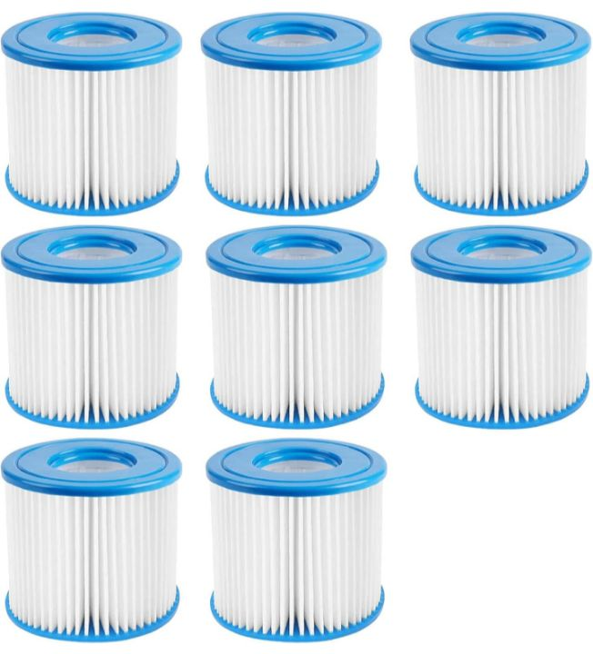 lot 553 image: Type D Pool Filter Cartridges Replacement Compatible with Intex, Summer Waves D Filter, Fits FS-350 RP-350 RP-400, RP-600, RX-600, SFS-600 (8 Pack) DP60