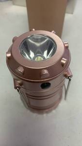 lot 72 image: Collapsible LED Camping Lantern with Handle - 3 AAA Battery