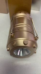 lot 73 image: Collapsible LED Camping Lantern with Handle - 3 AAA Battery