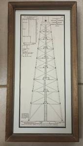 lot 141 image: Official Atlas Civil War Lookout Signal Tower Crows Nest Bermuda Hundred 1864 Plate LXVII No. 10 Framed Print GS80
