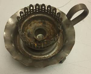 lot 143 image: Metal Strainer with Handle and Perforated Insert