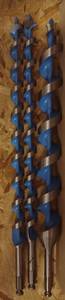 lot 172 image: Spiral Auger Bits Set 3-Piece Blue