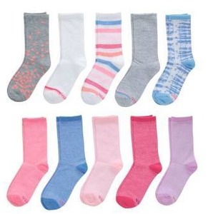 lot 17745 image: Girls Hanes Ultimate Lightweight Crew Socks, 12 Pack
