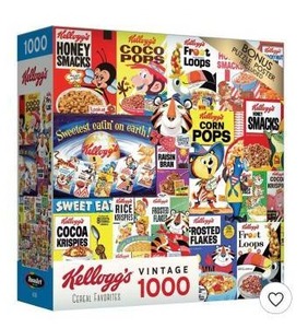 lot 17749 image: Kelloggs Cereal Favorites Jigsaw Puzzle, 1000pc