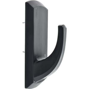 lot 17776 image: Hillman 515802 20 lbs Plastic Hook  Black - 2 Piece