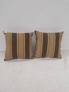 lot 17787 image: Pair Of Patio Throw Pillows, 14x14
