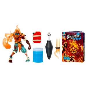 lot 17824 image: Ninjombie Action Figure Scorchstrike, Ninja Zombie with Slime, Ages 3 Plus