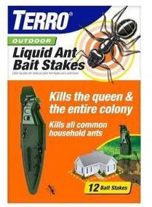 lot 17830 image: TERRO Outdoor Liquid Ant Bait Stakes, 12 Pack