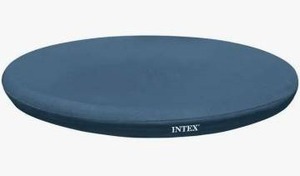 lot 17833 image: Intex 10 Foot Round Easy Set Pool Cover