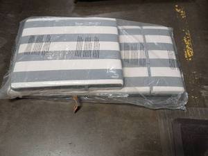 lot 62796 image: Striped patio lounge cushion