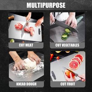 lot 5289 image: Stainless Steel Cutting Board, 2026 Upgrade Non Toxic Cutting Boards Gifts(1PC-L 9x13.5in) - Retail $36