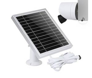 lot 5330 image: UYODM Solar Panel Compatible with SimpliSafe Outdoor Security Camera,Power Your SimpliSafe Outdoor Camera continuously, AL Alloy Frame Durable and Sturdy - Silver - Retail $36